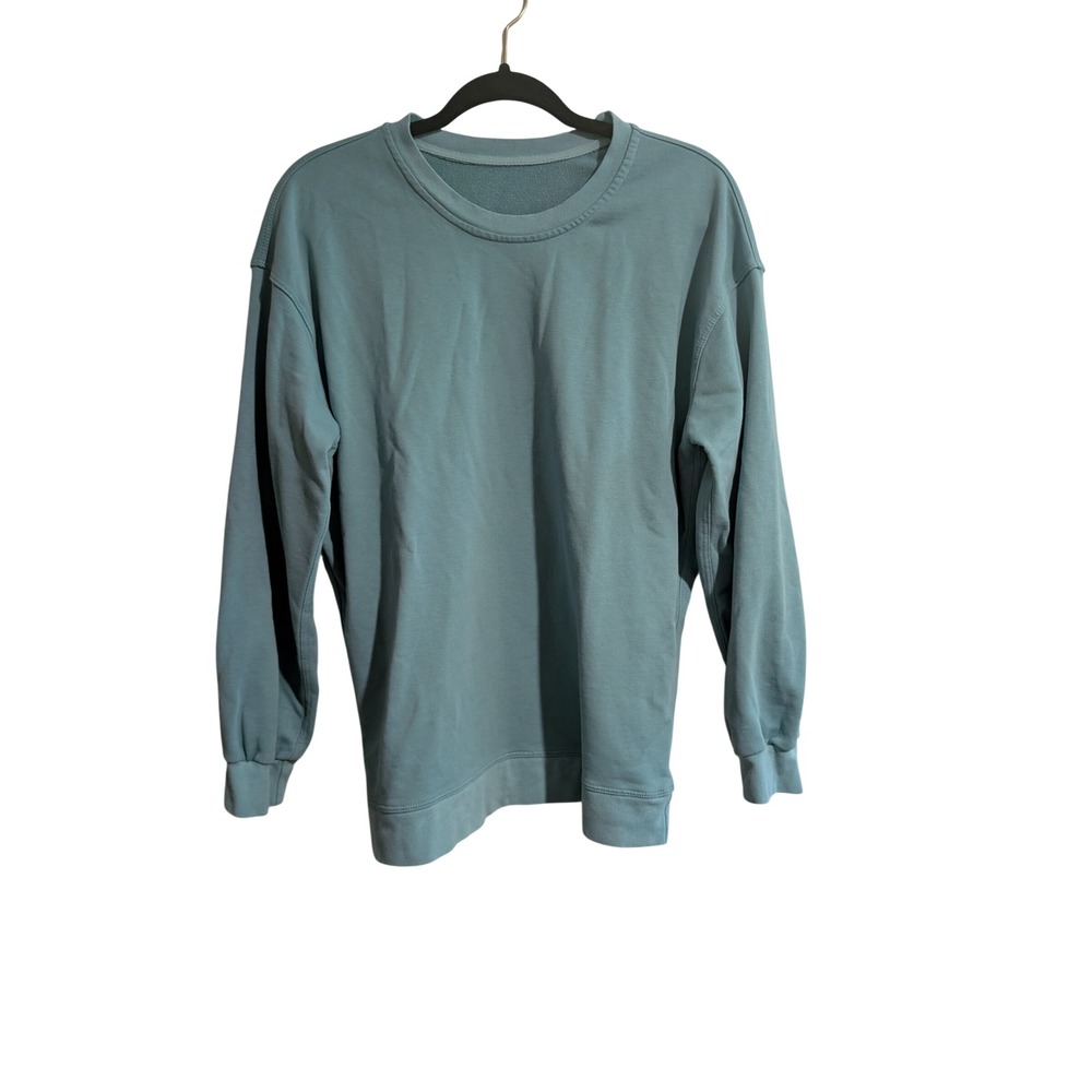Lululemon Perfectly Oversized Crewneck Women L Tidewater Teal Sweatshirt